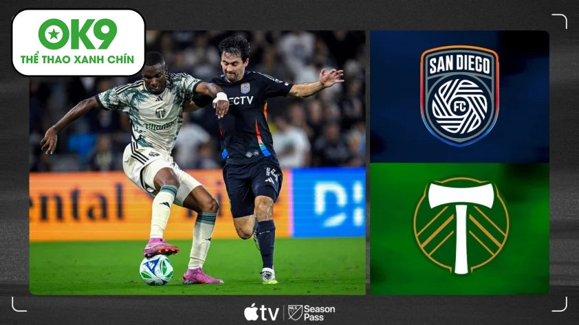San Diego FC đối đầu Portland Timbers trong trận chiến nghẹt thở MLS Playoffs.